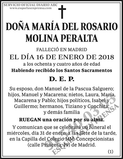 María del Rosario Molina Peralta